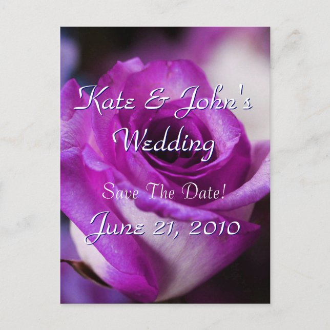 Postal De Anuncios Rosa morado (Anverso)