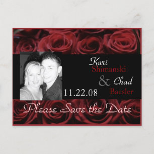 Postal De Anuncios Rosa rojo