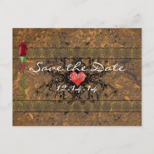 Postal De Anuncios Rosas de la vieja época de Sepia bajo las olas de 