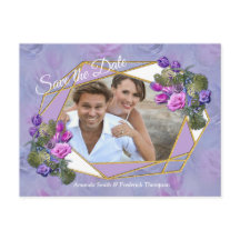 Rosas y tulipanes de color azul violeta con oro c