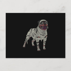 Postal De Anuncios Rottweiler Dog Mummy Halloween Costume a los amant