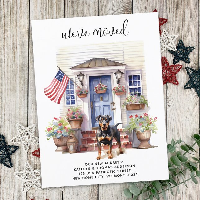 Postal De Anuncios Rottweiler Patriótico Personalizado Perro Mascota  (Subido por el creador)