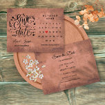 Postal De Anuncios Rustic Wood Save the Date Calendar Red Love Heart<br><div class="desc">Este libro salva la tarjeta de fecha con un calendario y un corazón de amor rojo bonito que resaltan su fecha especial sobre un fondo rústico de madera. Al revés se guardan los detalles de fecha adicionales, incluida la dirección del sitio web del boda. Diseñado por Thisisnotme© ***PARA MOVER EL...</div>
