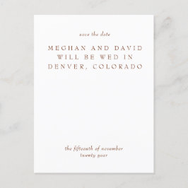 Postal De Anuncios Rústica Terracota Quemada Naranja Moderno Salven L