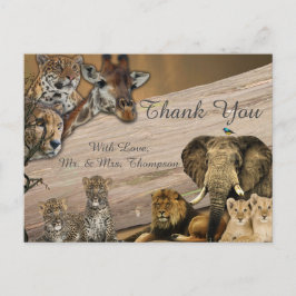 Postal De Anuncios Safari Wildlife Gracias