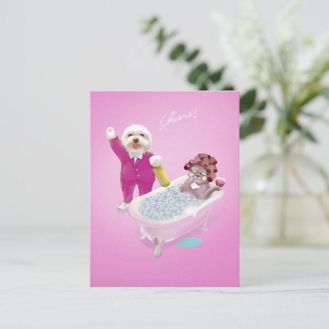 Postal De Anuncios Saludos a la relajación (Anverso de pie)