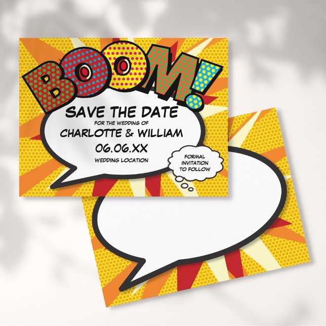Postal De Anuncios Salva la Fecha Cómic BOOM Diversión Moderna (Subido por el creador)
