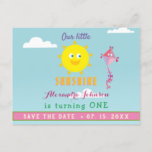 Postal De Anuncios Salva la fecha del 1er cumpleaños, nuestro pequeño