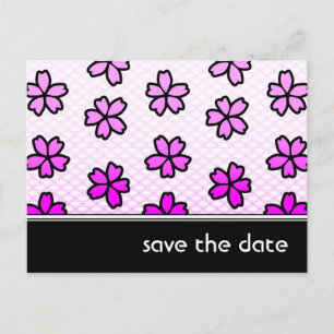 Postal De Anuncios salva la fecha : floral retro :