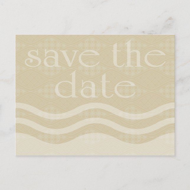 Postal De Anuncios salva la fecha : ondas estampadas : (Anverso)