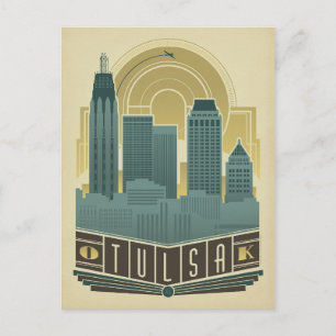 Postal De Anuncios Salva la Fecha   Tulsa, OK