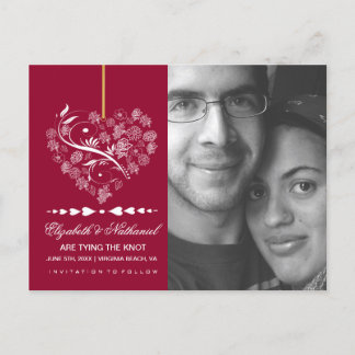 Postal De Anuncios SALVAR LA FECHA Postcard - arándano