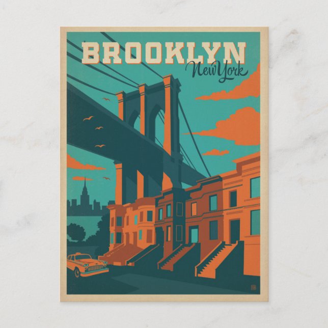 Postal De Anuncios Salve la fecha | Brooklyn, NY (Anverso)