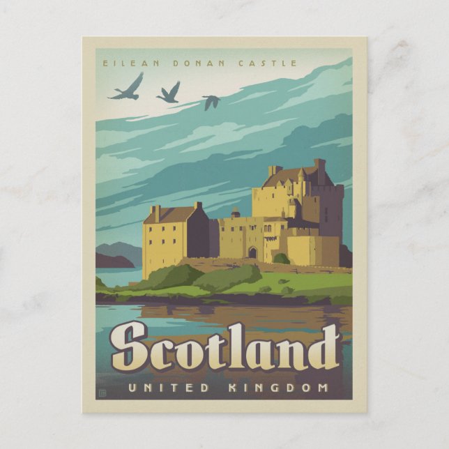 Postal De Anuncios Salve la Fecha - Escocia (Anverso)