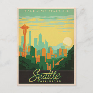 Postal De Anuncios Salve la Fecha   Seattle, WA