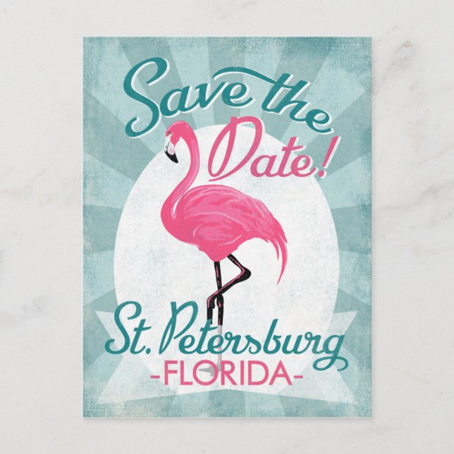 Postal De Anuncios San Petersburgo Salva El Flamingo Rosa (Anverso)