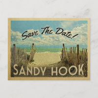 Sandy Hook Salva La Fecha Vintage Beach Nautical