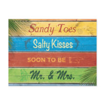 Sandy Toes Salty Kisses Guardar la Fecha