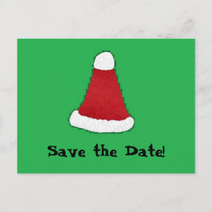 Postal De Anuncios Santa Hat, ¡Salven la fecha!