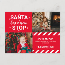 Postal De Anuncios Santa tiene un nuevo Stop We ve Photo Moving