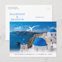 Santorini Grecia Boda de destino salvar la fecha