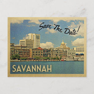 Postal De Anuncios Savannah Salva La Fecha Georgia