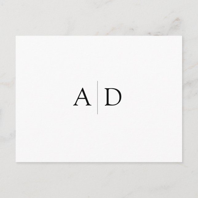 Postal De Anuncios  Save the Date Card Customizable (Reverso)