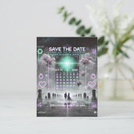 Postal De Anuncios 💌 "Save the Date: Eternal Glitch Boda" 💌