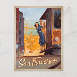 Postal De Anuncios Save the Date San Francisco, CA - Tranvía