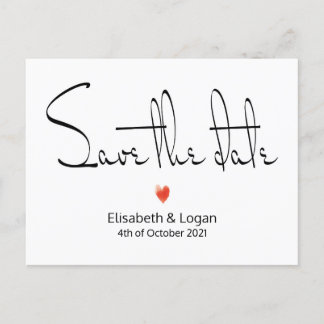 Postal De Anuncios Schlichte, schicke Save the date Karte
