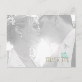 Postal De Anuncios Sea Foam Beach Wedding Thank You ID837