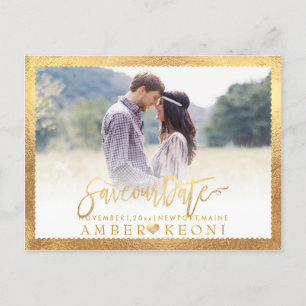Postal De Anuncios Secuencia de comandos PixDezines Save the Date/Fan