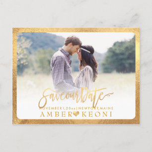 Postal De Anuncios Secuencia de comandos PixDezines Save the Date/Fan