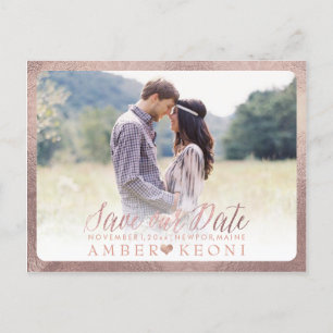 Postal De Anuncios Secuencia de comandos PixDezines Save the Date/Fan