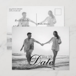 Postal De Anuncios Sencilla y moderna foto de superposición de guión 