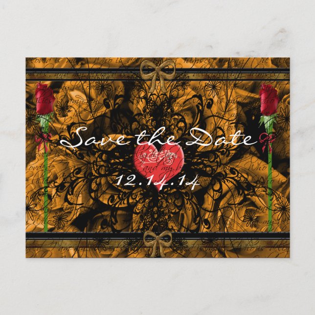 Postal De Anuncios Sepia Rosas de Época Bajo las Olas Tranquilizadora (Anverso)