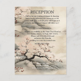 Postal De Anuncios Serenidad Tranquilidad Ikebana tema japonés