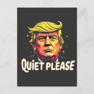 Postal De Anuncios Silencio, por favor, Trump, debate presidencial en