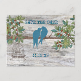 Postal De Anuncios Silhouette Love Birds Bird Bird Cage Tree Save the