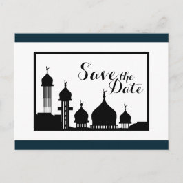 Postal De Anuncios Silueta de mezquita islámica para boda Save The Da