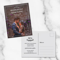 Simple Border Photo Wedding Save the Date