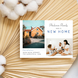 Postal De Anuncios Simple Dos Familias Foto Nuevo Hogar Moviéndose Az