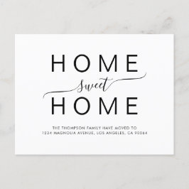 Postal De Anuncios Simple Home Sweet Home Script Typography Moving