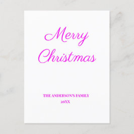 Postal De Anuncios simple minimal añade tu texto christmas personaliz