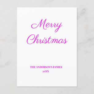 Postal De Anuncios simple minimal añade tu texto christmas personaliz