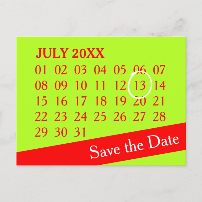 Postal De Anuncios Simplemente calendario Personalizado + tu foto, fo (Anverso)