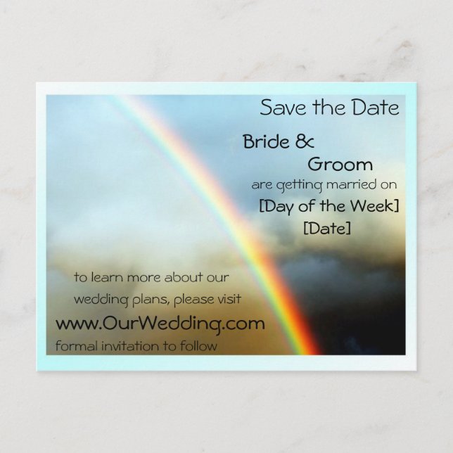 POSTAL DE ANUNCIOS SOBRE EL ARCOÍRIS