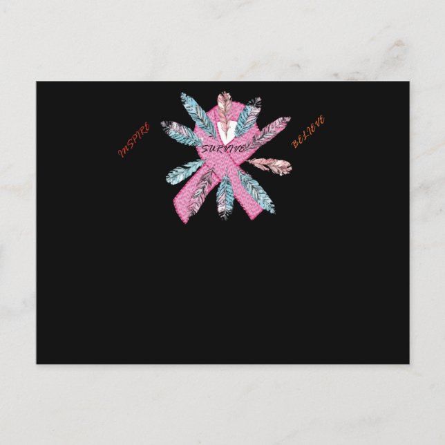 Postal De Anuncios Sobreviviente de Inspire cree conciencia sobre el  (Anverso)