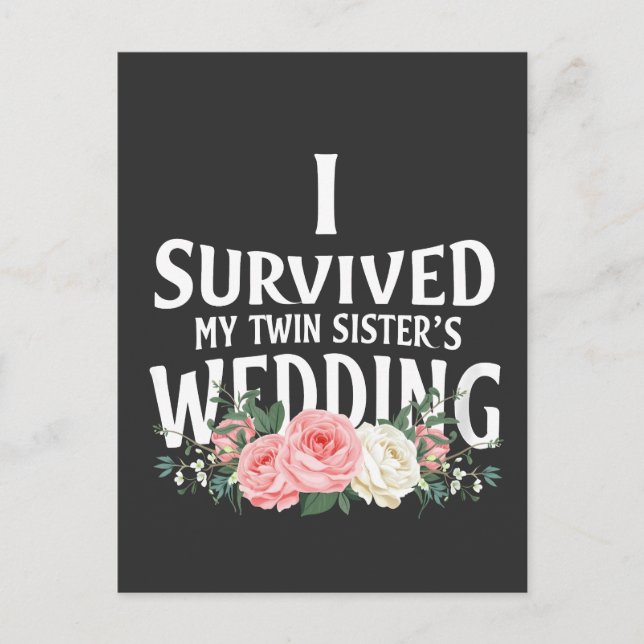 Postal De Anuncios Sobrevví a la boda de mi hermana gemela Parejas  (Anverso)