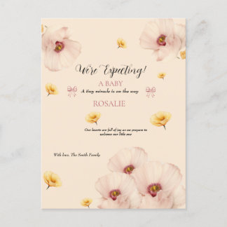 Postal De Anuncios Soft Floral Baby 